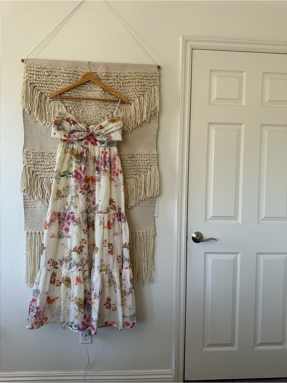 Storia Bow Front Midi Floral Dress
